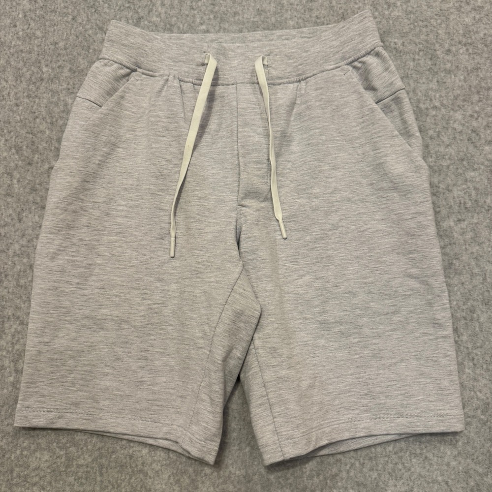 Lululemon City Sweat Short 9 Inch Light Grey Heathered Mens Size Small S